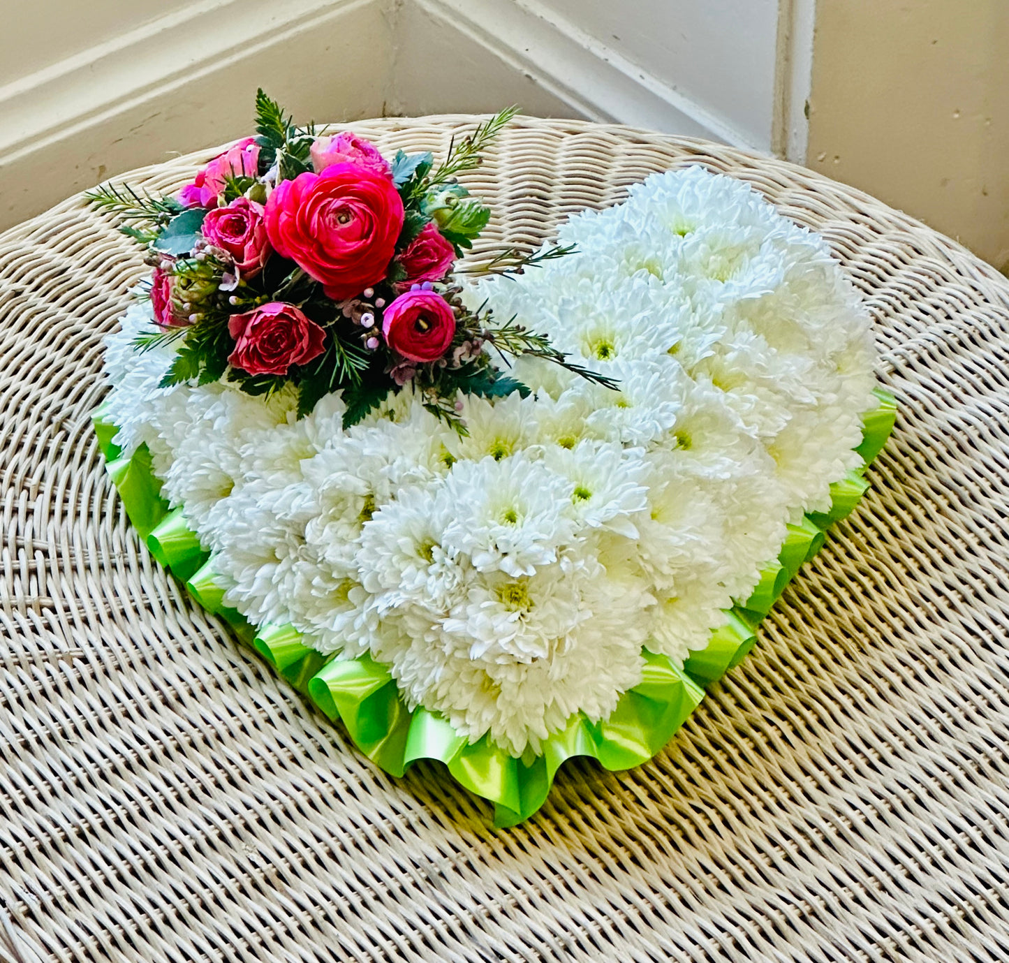 Traditional Heart Funeral Tribute