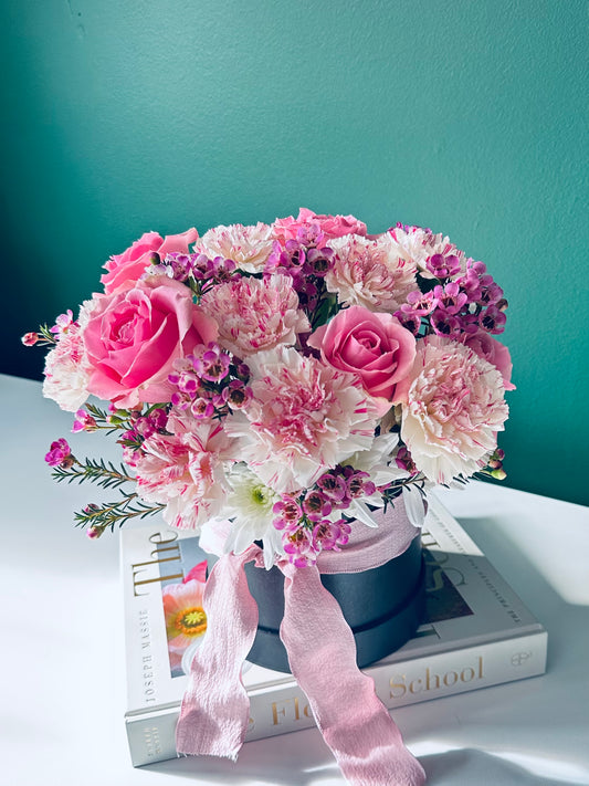 HAT BOX- PINK BLOSSOM